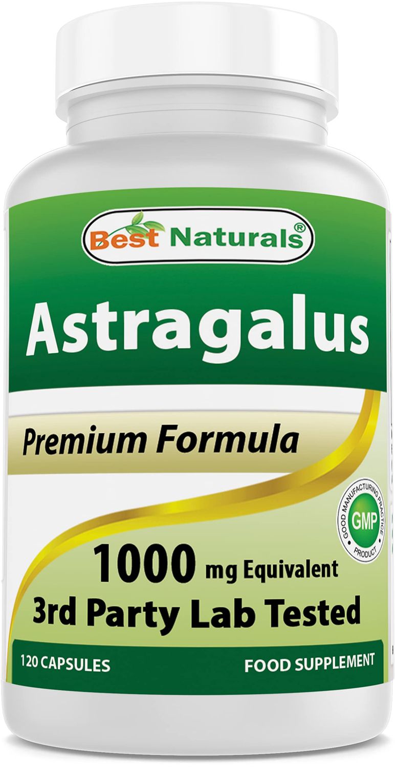 Best Naturals Astragalus Capsule, 1000 mg, 120 Count
