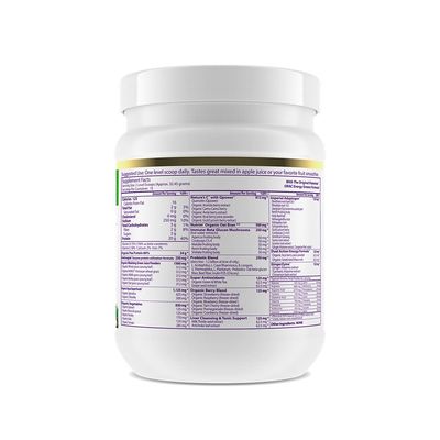 Paradise Herbs ORAC Energy Protein & Greens Powder, Antioxidant Power of 24 Servings of Fruits & Vegetables in 1 Scoop + 20g Protein, Unflavored, 15 Servings