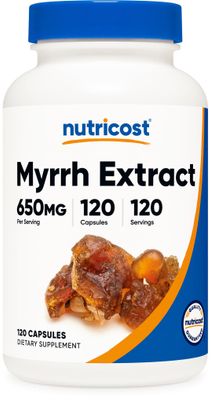 Nutricost Myrrh Extract Capsules 650 MG, 120 Capsules - Gluten Free, Vegetarian, Non-GMO
