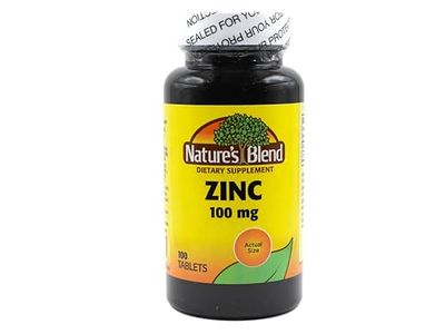 Nature&#39;s Blend Zinc Gluconate 100 mg, 100 Tablets