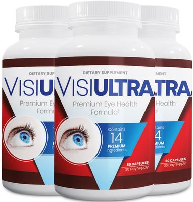 VisiUltra Eye Supplements for Adults - Best Capsules for Eye Health - Includes Vitamin &amp; Mineral for Healthy Clear Vision - Capsules for Eyesight Improvement (3 Pack)