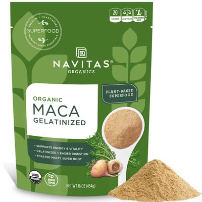 Navitas Organics Maca Gelatinized Powder, 16 oz. Bag, 90 Servings - Organic, Non-GMO, Glluten-Free (Pack of 1)
