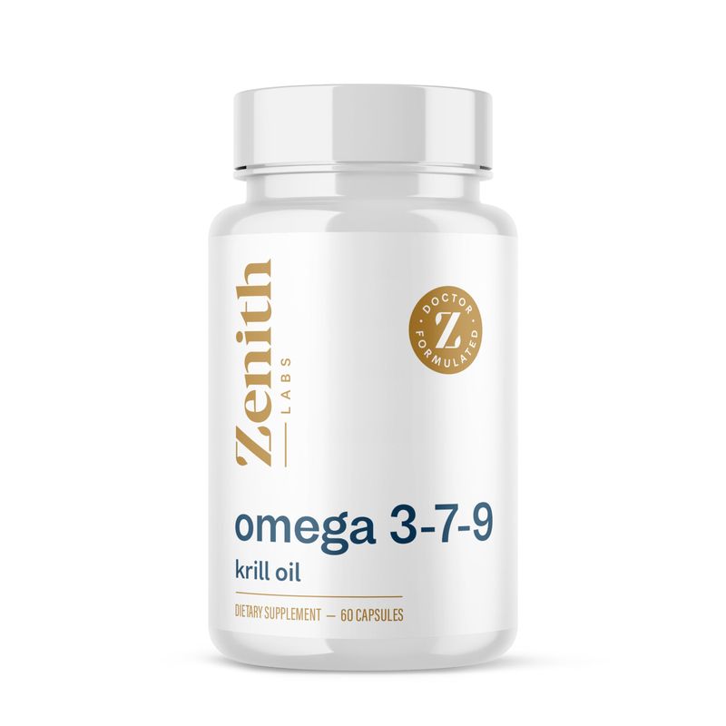 Zenith Labs Omega 379 with Krill - Combines EPA, DHA, Omega-7, and Omega-9 - Includes Krill Oil for Max Absorption