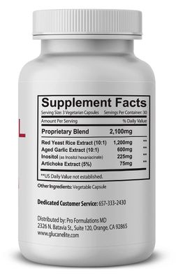 Cholesterol Elite - Dual Action Cholesterol Support - 90 vcaps - Powered by Red Yeast Rice & Aged Garlic Extract - Enhanced with Inositol & Artichoke Extract