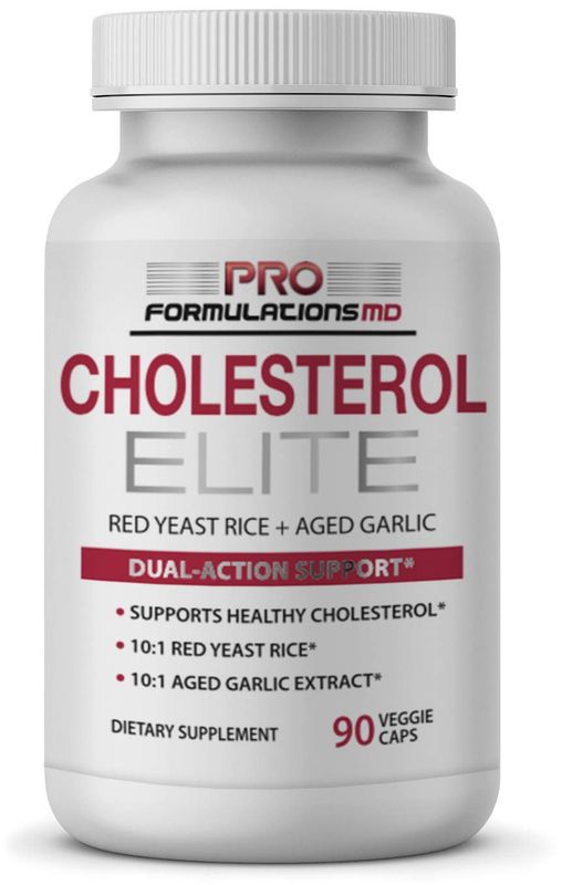 Cholesterol Elite - Dual Action Cholesterol Support - 90 vcaps - Powered by Red Yeast Rice &amp; Aged Garlic Extract - Enhanced with Inositol &amp; Artichoke Extract