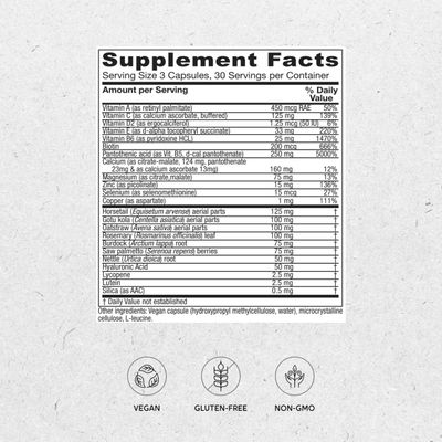 Vitanica, Skin Assist, Skin Support, Vegan, 90 Capsules