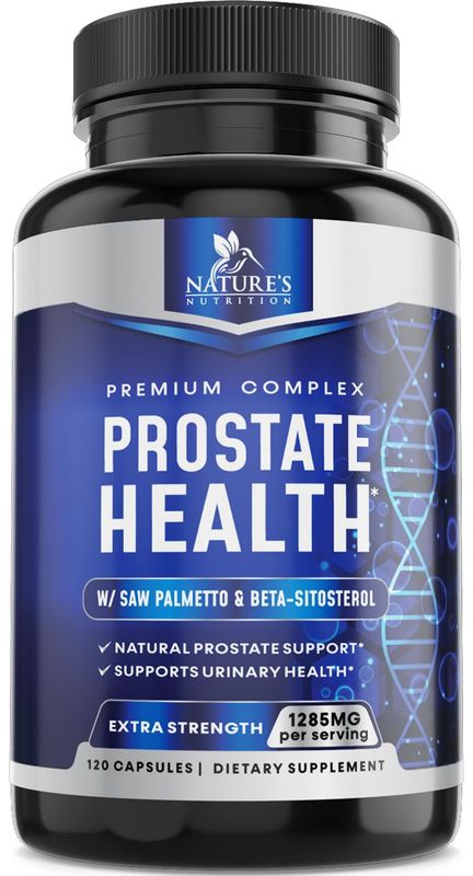 Prostate Men Supplement - Support Complex Formula with Saw Palmetto, Beta Sitosterol, Stinging Nettle, Pygeum, Pumpkin Seed, Zinc, Vitamin B6 E - Supports Prostate &amp; Urinary Health - 120 Capsules