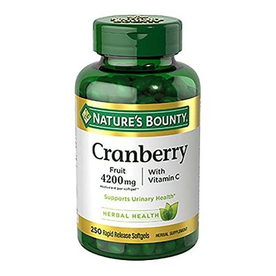 Nature&#39;s Bounty Cranberry with Vitamin C 4200 mg, 250 Softgels (Pack of 3)