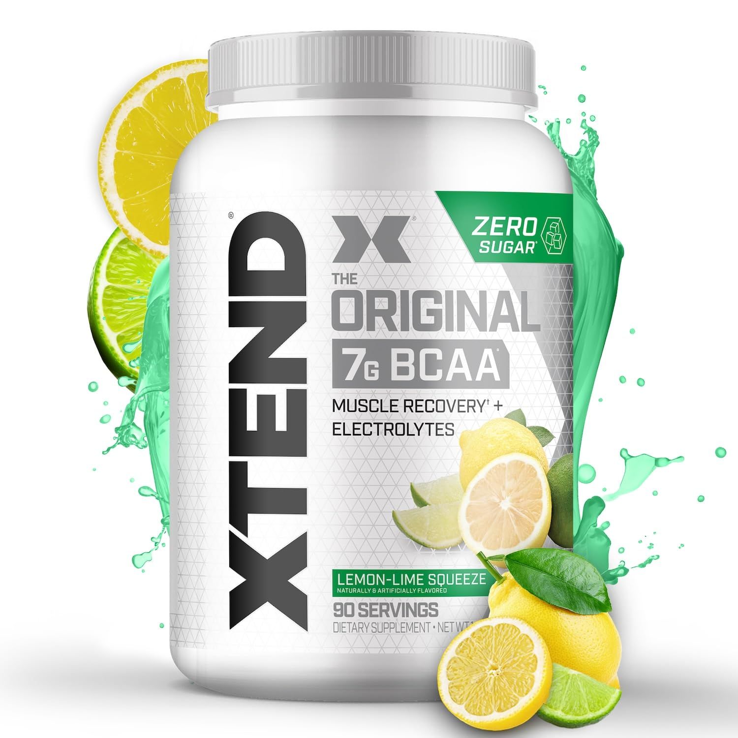 Xtend XTEND Original BCAA Powder 7g BCAA and 2.5g L-Glutamine, Sugar Free Post Workout Muscle Recovery Drink with Amino Acids for Men &amp; Women, 90 Servings