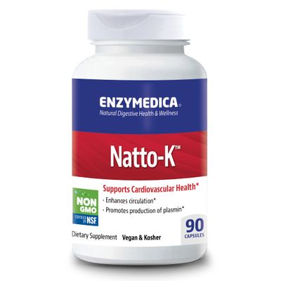Enzymedica, Natto-K, Enzyme Support, 90 Capsules
