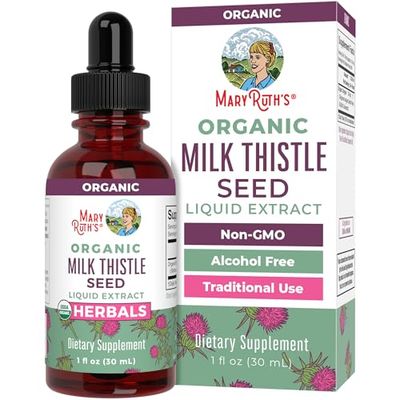 Mary Ruth&#39;s Organic Milk Thistle Seed Liquid Extract, 1 FZ