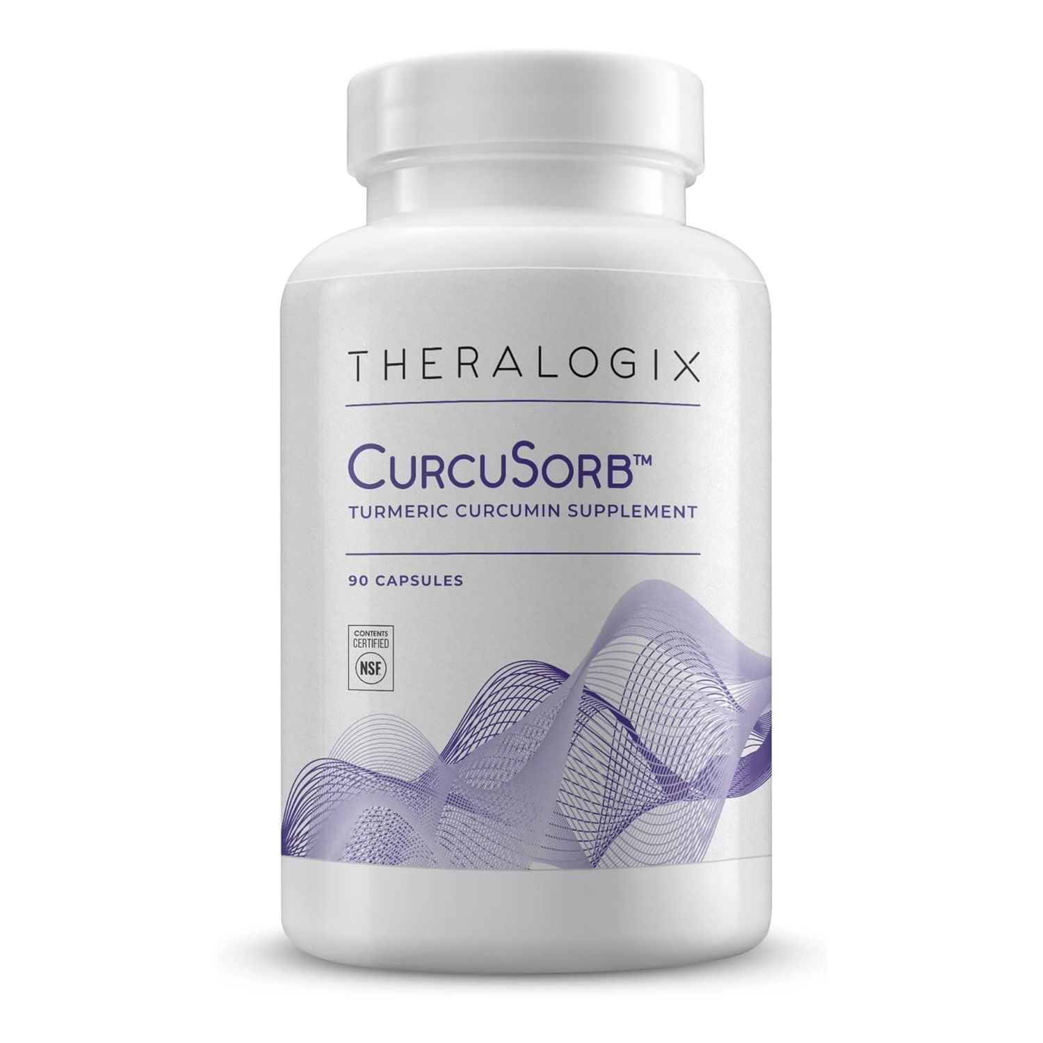 Theralogix CurcuSorb Turmeric Curcumin Supplement - 90-Day Supply - High-Absorption Turmeric Curcumin - Supports Brain, Heart, Immune &amp; Joint Health - Aids Healthy Aging - NSF Certified - 90 Capsules