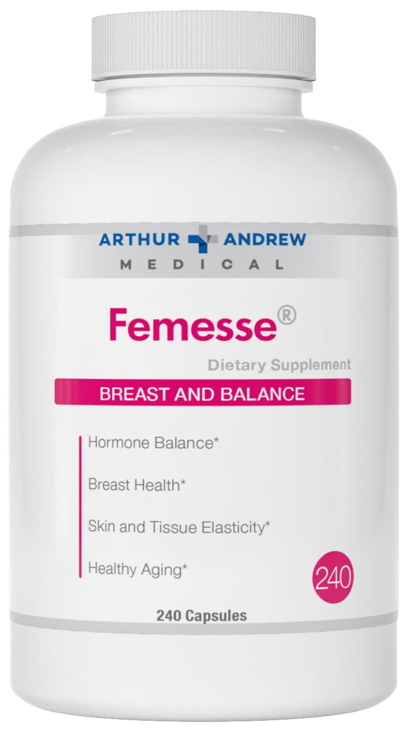 Arthur Andrew Medical, Femesse, Breast and Balance, Beauty and Hormone Support, Vegan, Gluten Free, 240 Capsules (60 Servings)