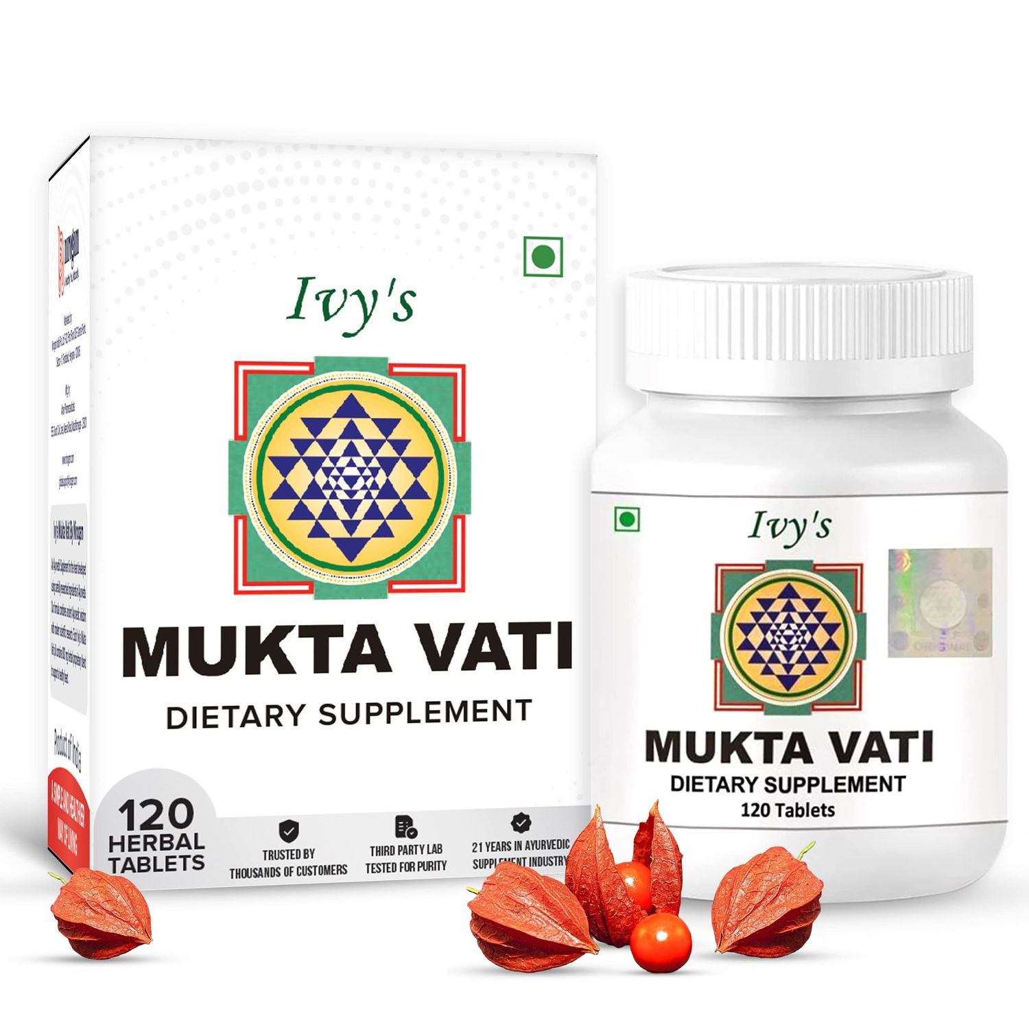 Ivy&#39;s Mukta Vati Herbal Tablets - Ayurvedic Formula