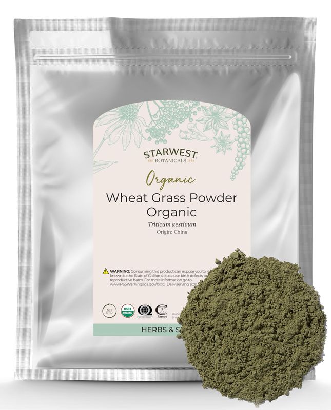 Starwest Botanicals Organic Wheatgrass Powder, 1 Pound