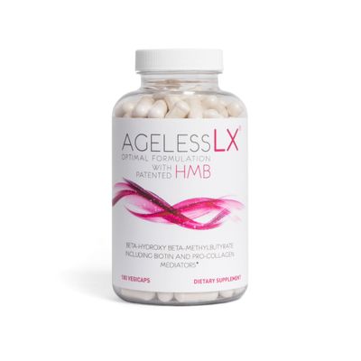 AgelessLX Collagen Supplement for Women - HMB Collagen Enhancer Capsules for Skin &amp; Hair- Anti-Aging Supplement for Cellulite Support - 60 Servings