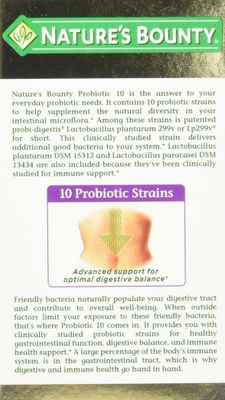 Nature's Bounty Ultra Strength Probiotic 10, 140 Capsules