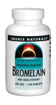 Source Naturals Bromelain 500mg Proteolytic Enzyme Supplement - 120 Tablets (Pack of 2)