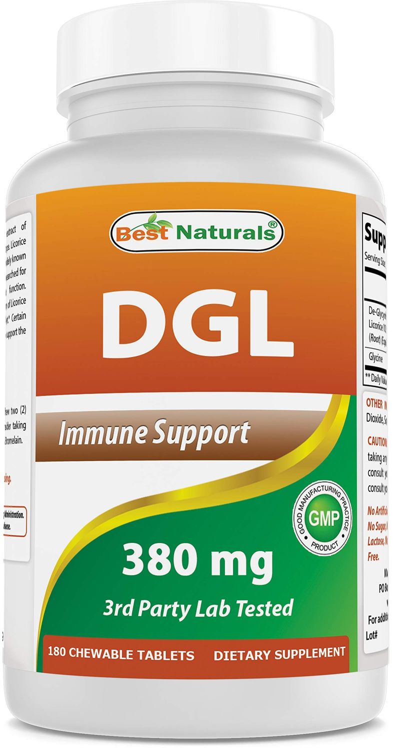 Best Naturals DGL Chewable 380 mg 180 Tablets