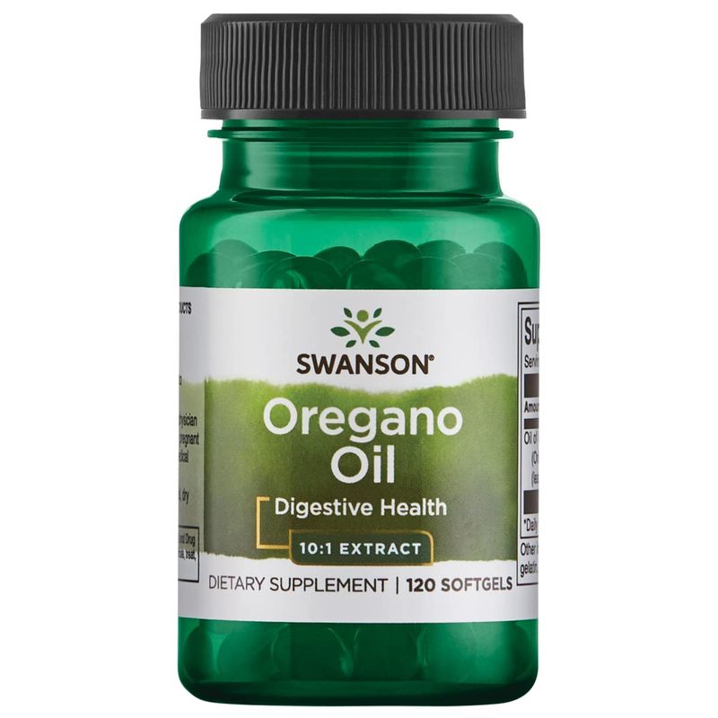 Swanson Oregano Oil 10:1 Extract-Natural Supplement Promoting Digestive Health-Respiratory &amp; Urinary Tract Health Support (120 Softgels, 150mg Each)