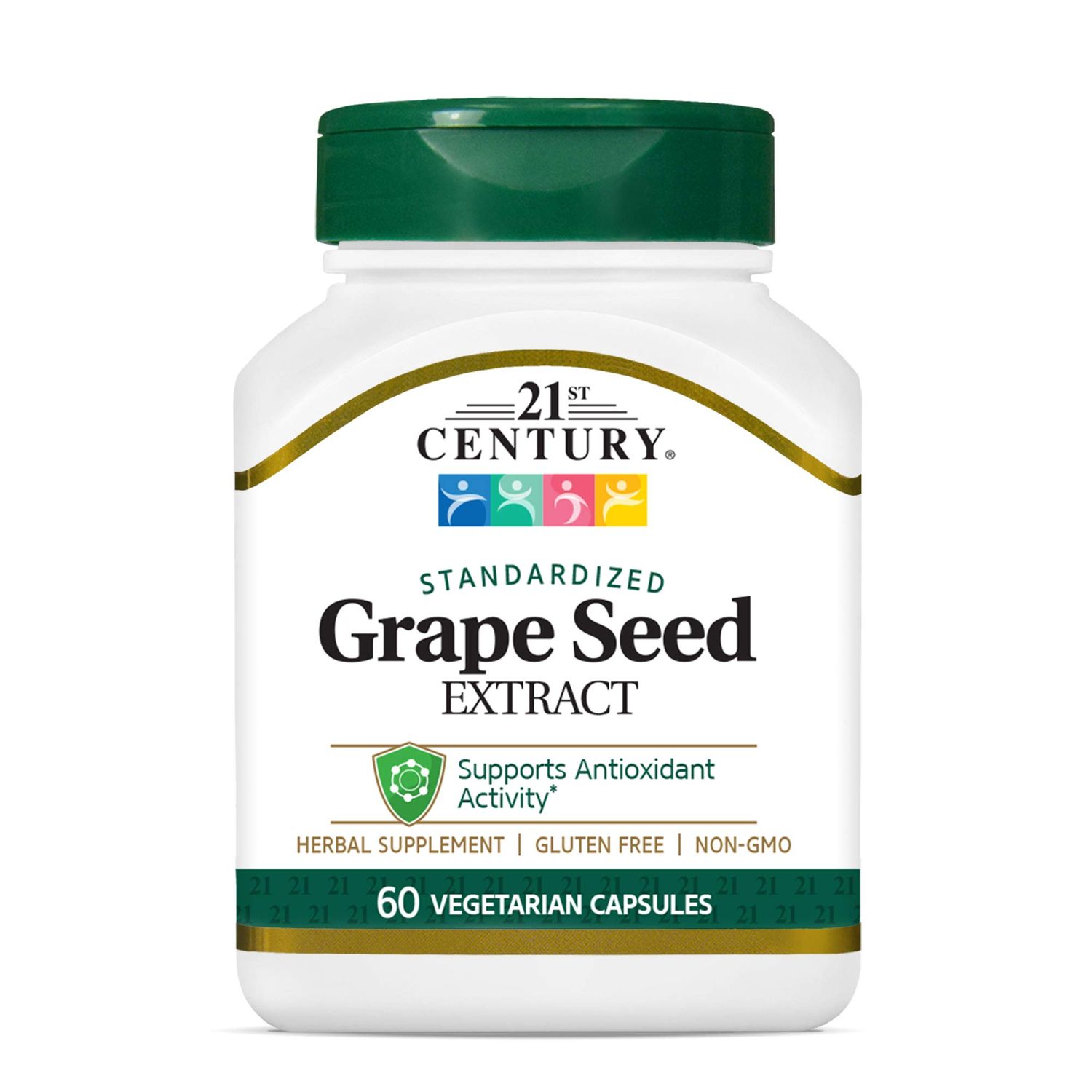 21st Century Grape Seed Extract Veg Capsules, 60 Count (21378)