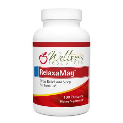 RelaxaMag - High Absorption Magnesium for Sleep &amp; Stress - with Magnesium Glycinate (100 Capsules)