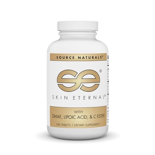 Source Naturals Skin Eternal with DMAE, LIPOIC Acid, &amp; C Ester 240 Tablets | Dietary Supplement