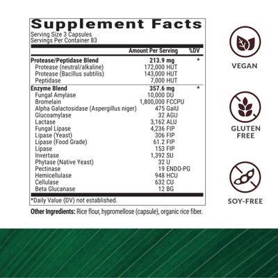 BiOptimizers MassZymes - Complete Digestive Enzymes Supplement for Gut Health - Bloating Relief for Men and Women - Lipase Amylase Bromelain Digestive Enzymes (250 Capsules)