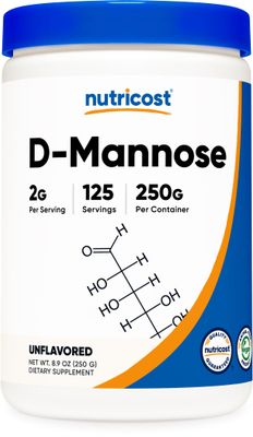 Nutricost D-Mannose Powder 250 Grams - Non-GMO and Gluten Free