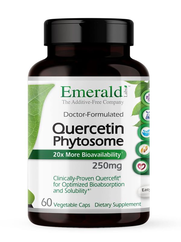 EMERALD LABS Quercetin Phytosome - Quercetin Complex for Immune Support - Vegan &amp; Gluten-Free - 60 Vegetable Capsules