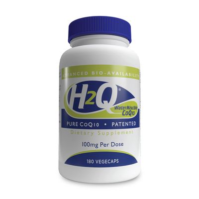 H2Q CoQ-10 with 8X Higher Absorption Over The Standard Q-10 | Clinically Studied | Cardiovascular and Mitochondria Function Support | Vegan Certified | Non-GMO by Health Thru Nutrition (Pack of 180)