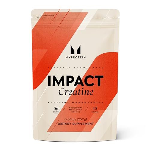 Myprotein Creatine Monohydrate Powder, 0.5 Lb (45 Servings) Pure Unflavored Creatine Powder, Post/Pre Workout Supplement for All Sports &amp; Exercises