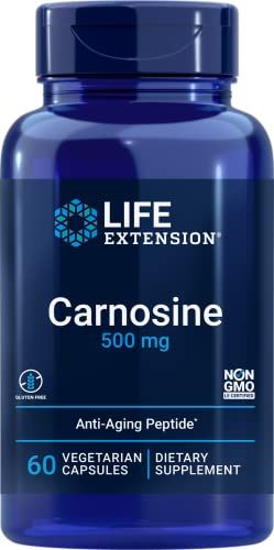 Life Extension Carnosine, Healthy Aging, Exercise Recovery, Gluten-Free, Non-GMO, Vegetarian, 60 Capsules