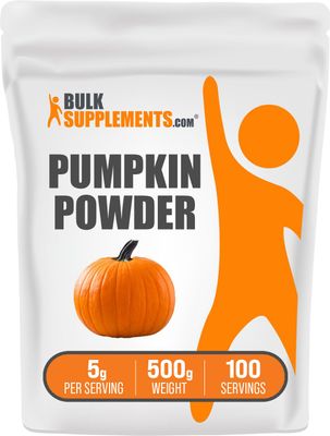 BulkSupplements.com Pumpkin Powder - Pumpkin Supplement, Powdered Pumpkin for Digestive Support - Superfood Supplement &amp; Gluten Free, 5g per Serving, 500g (1.1 lbs) (Pack of 1)
