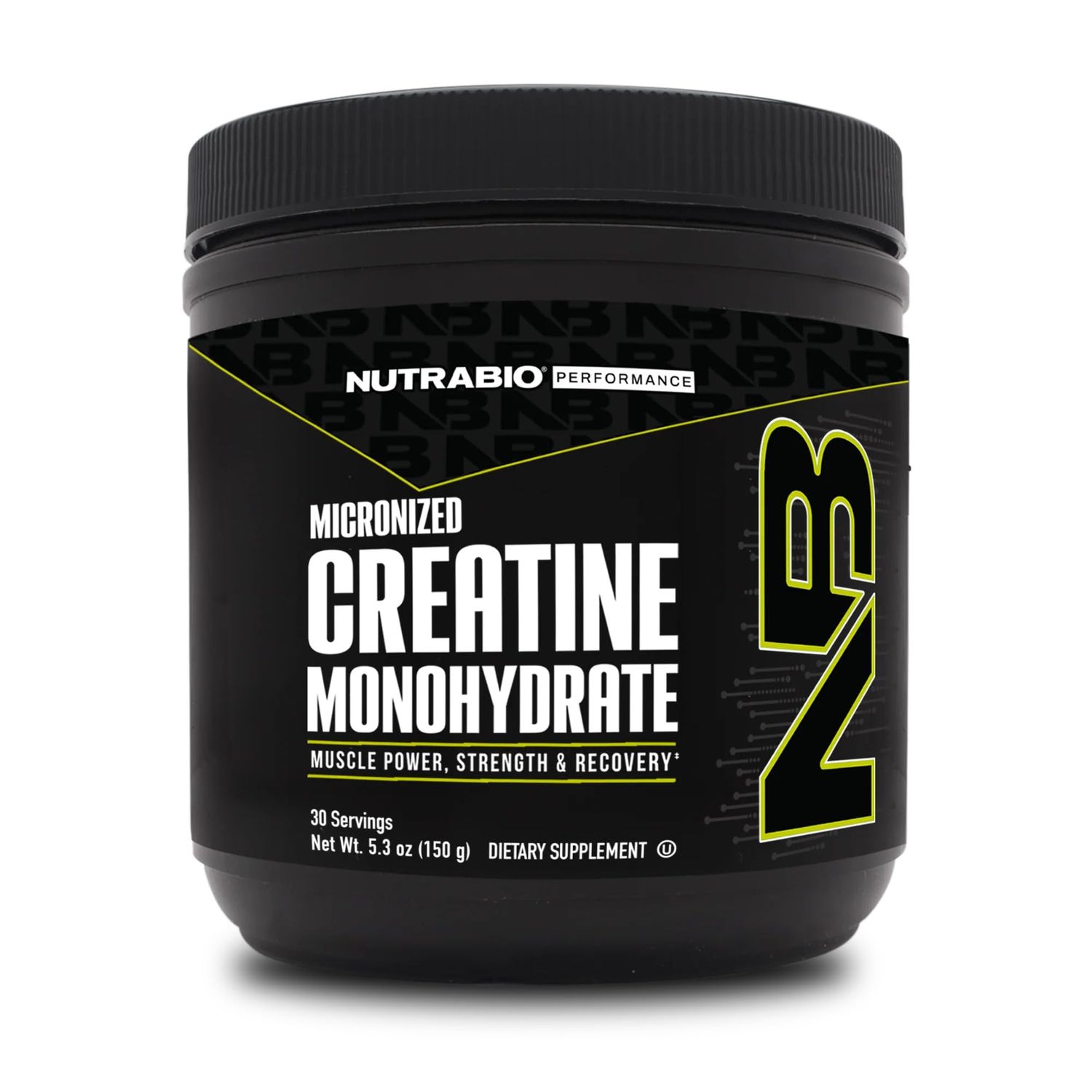 NutraBio Pure Creatine Monohydrate Powder Supplement, Unflavored, (150 g) - Supports Bulk Muscle Energy, Recovery, and Strength - HPLC Tested Pure Grade Creatine Powder Supplement for Men and Women