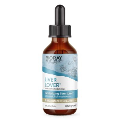 BIORAY Daily Liver Lover - 2 fl oz - Supports The Liver &amp; Adrenals - Non-GMO, Vegan, Gluten Free