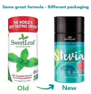 SweetLeaf Stevia Powder Shaker Jar - Zero Calorie Sweetener with Stevia Leaf Extract, No Artificial Sweetener Additives, Sugar Free, Keto Friendly, Non GMO, Gluten Free - 4 Oz (Pack of 1)