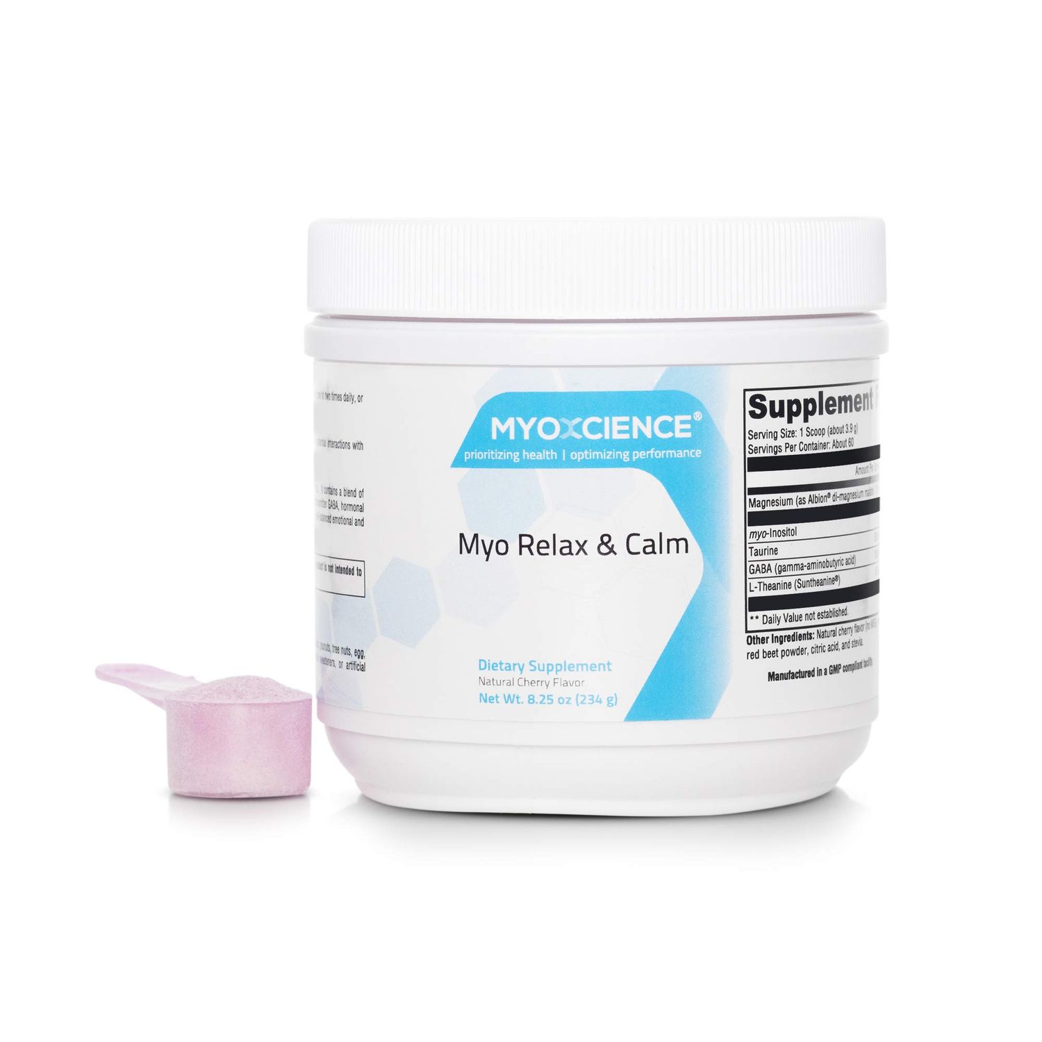 MYOXCIENCE Myo Relax &amp; Calm | Myo-Inositol, L-Theanine, Taurine, Magnesium &amp; GABA | Supports Sleep, Neurotransmitter &amp; Hormone Support