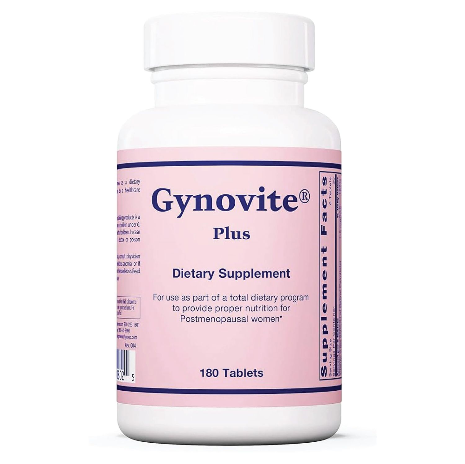 Optimox Gynovite Plus - Menopause Supplements for Women, Menopause Relief, Multivitamins for Women, Magnesium Supplement, Women&#39;s Support - 180 Count