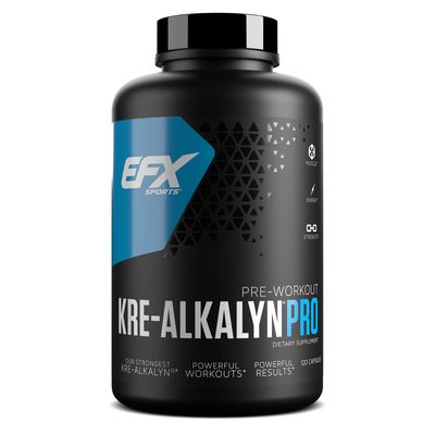 EFX Sports Kre-Alkalyn Pro | pH Correct Creatine Monohydrate Pill Supplement | Muscle Building Pre Workout for Men &amp; Women