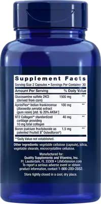 Life Extension ArthroMax Advanced with NT2 Collagen &amp; ApresFlex, 60 Capsules (Pack of 3)