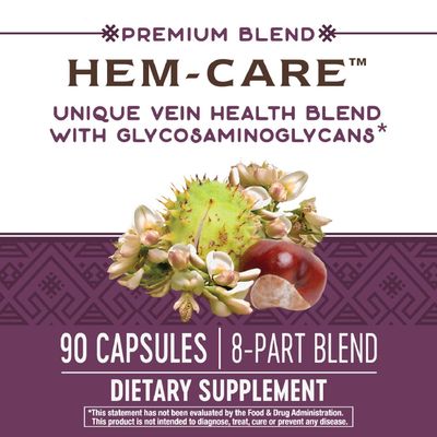 Nature's Way Premium Hem-Care, Unique Vein Health Blend*, 90 Capsules
