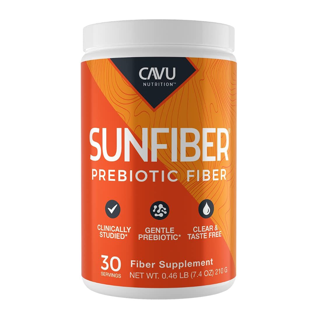 CAVU NUTRITION Gentle Prebiotic Fiber Supplement | Promotes Comfortable Digestion &amp; Regularity* | Intestinal &amp; Colon Health* (30 Servings)