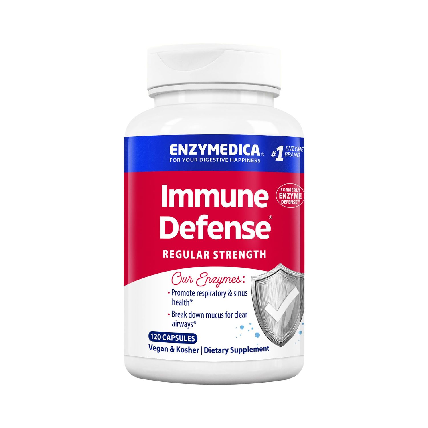 ENZYMEDICA Enzyme Defense Capsules, 120 Count