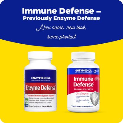 ENZYMEDICA Enzyme Defense Capsules, 120 Count