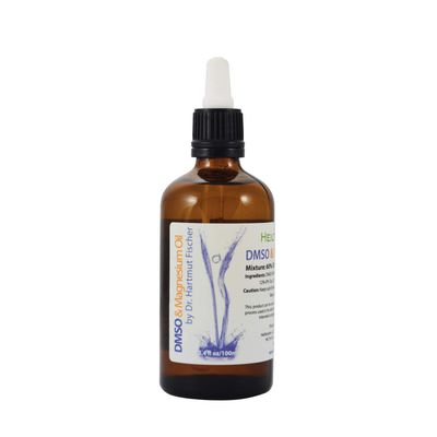 DMSO &amp; Magnesium Oil Mixture by Dr. Hartmut Fischer (3.4 Oz), Pharmaceutical Grade Ingredients, High Purity, Low Odor, Heiltropfen