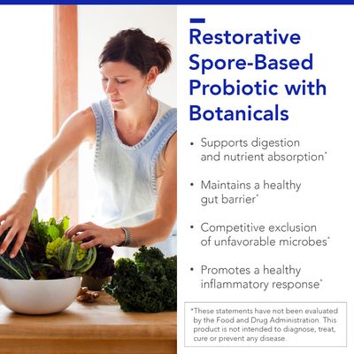 Biocidin Proflora 4R Spore Probiotic - Digestive Health Probiotics for Women &amp; Men - Clinically Researched Bacillus Strains &amp; Organic Aloe, Marshmallow Root for Gut Support (30 Vegan Capsules)