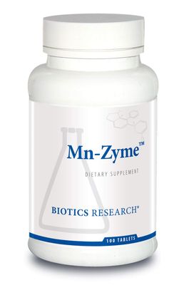 Biotics Research Mn Zyme, Manganese, Trace Mineral, Antioxidant, Metabolism Support, Healthy Cholesterol, Bone and Cartilage Development. 100 Tablets