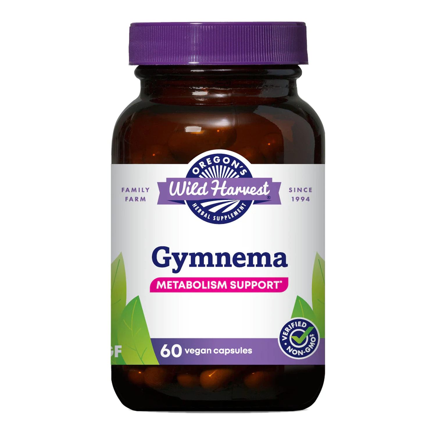 Oregon&#39;s Wild Harvest Gymnema Herbal Supplement Vegan Capsules, 60 Count