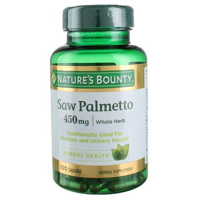 Nature&#39;s Bounty Saw Palmetto 450 mg 100 Capsules